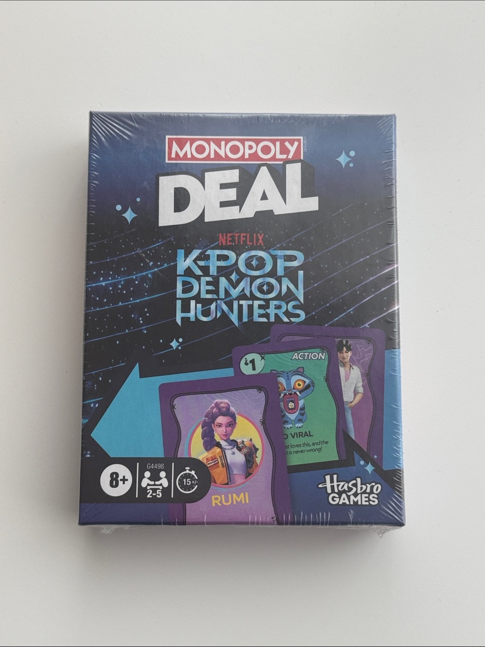 Monopoly Deal: Netflix K-Pop Demon Hunters Card Game - Hasbro, Purple & Blue